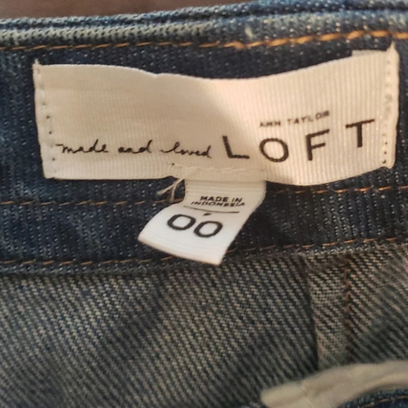 FinaL Sale Ann Taylor Loft Denim Skirt with Front Tie Detail - Picture 8 of 9